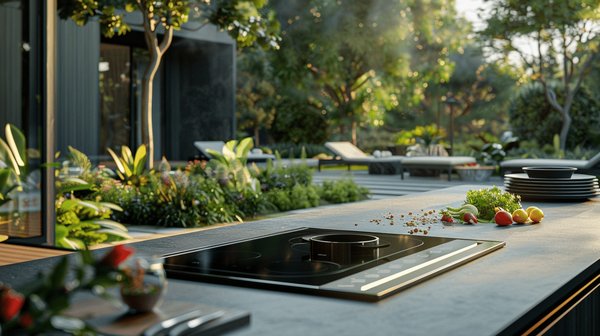 Quels sont les avantages d'une plaque à induction portable pour la cuisine d'extérieur ?